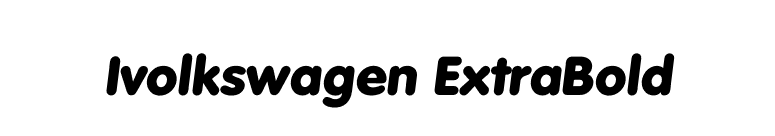 Ivolkswagen ExtraBold font preview