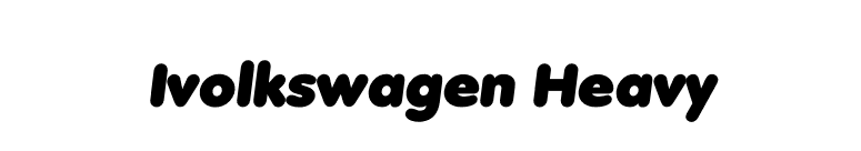 Ivolkswagen Heavy font preview