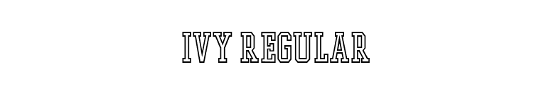 Ivy Regular font preview