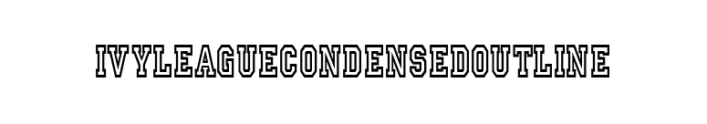 IvyLeagueCondensedOutline font preview