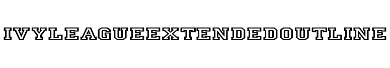IvyLeagueExtendedOutline font preview