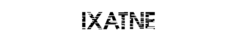 IxatNE font preview
