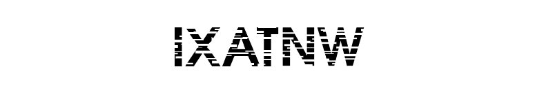 IxatNW font preview
