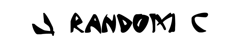 J Random C font preview