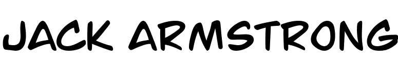 Jack Armstrong font preview