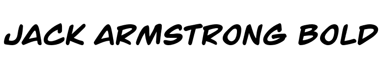 Jack Armstrong Bold font preview