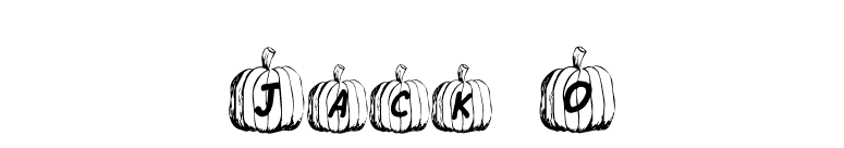 Jack O font preview