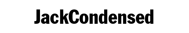 JackCondensed font preview