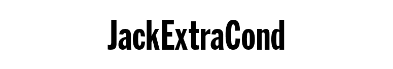 JackExtraCond font preview