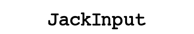 JackInput font preview