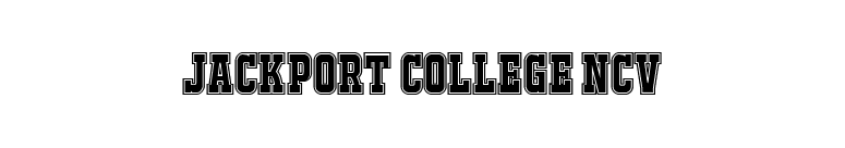 JACKPORT COLLEGE NCV font preview