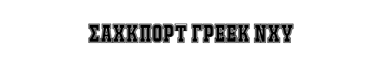 JACKPORT GREEK NCV font preview