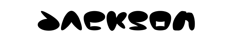 Jackson font preview