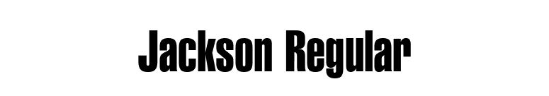 Jackson Regular font preview