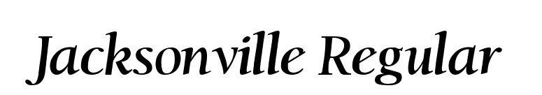 Jacksonville Regular font preview