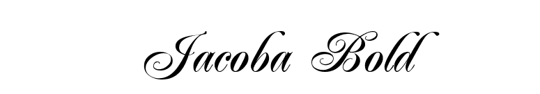 Jacoba Bold font preview