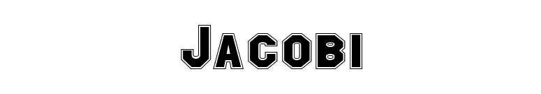 Jacobi font preview