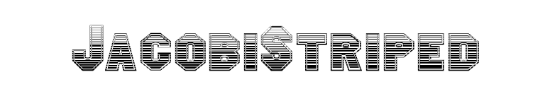 JacobiStriped font preview