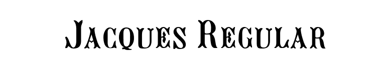 Jacques Regular font preview