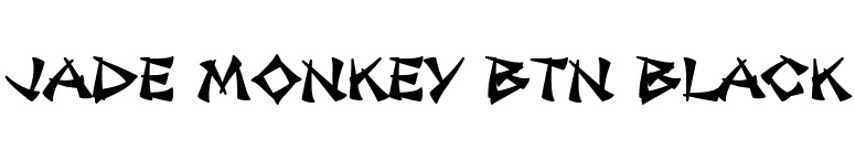 Jade Monkey BTN Black font preview