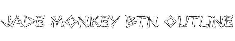 Jade Monkey BTN Outline font preview