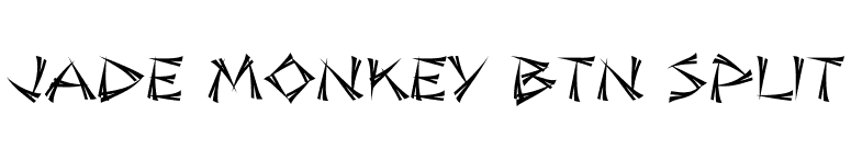 Jade Monkey BTN Split font preview