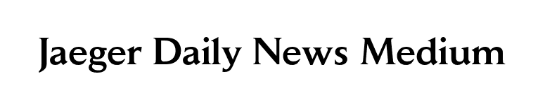 Jaeger Daily News Medium font preview