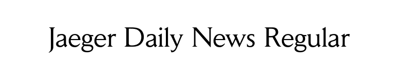 Jaeger Daily News Regular font preview