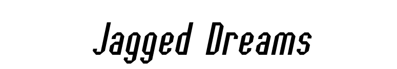 Jagged Dreams font preview