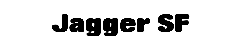 Jagger SF font preview