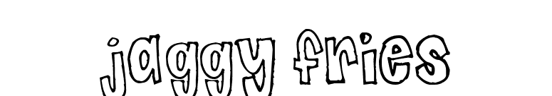 Jaggy Fries font preview