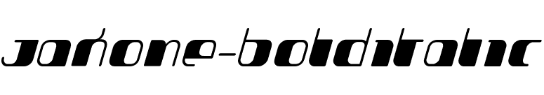 Jakone-BoldItalic font preview
