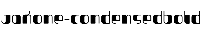 Jakone-CondensedBold font preview