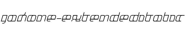 Jakone-ExtendedItalic font preview