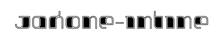 Jakone-Inline font preview