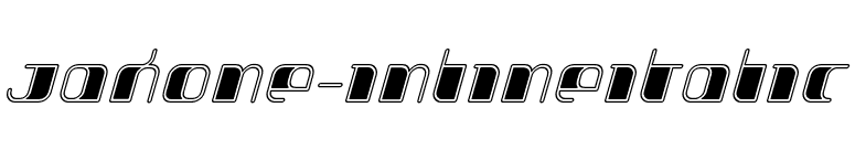 Jakone-InlineItalic font preview