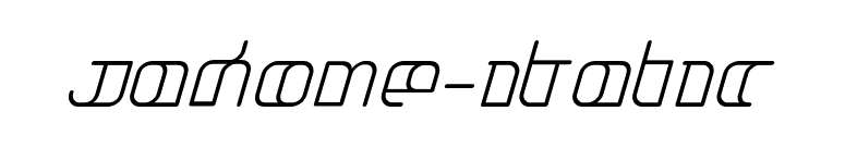 Jakone-Italic font preview
