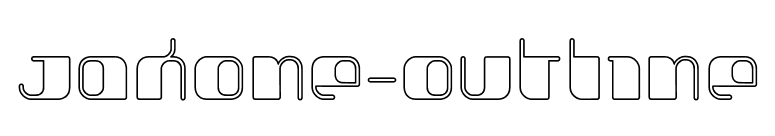Jakone-Outline font preview