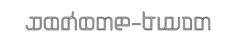 Jakone-Twin font preview