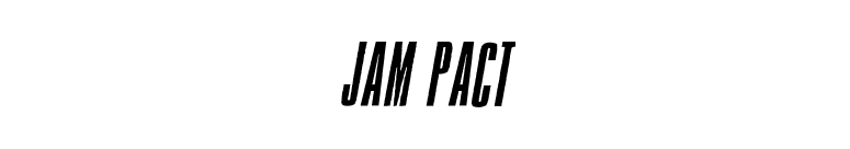 Jam Pact font preview