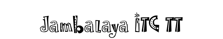 Jambalaya ITC TT font preview