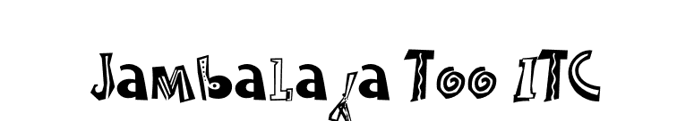 Jambalaya Too ITC font preview