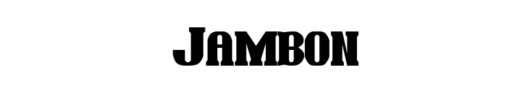 Jambon font preview
