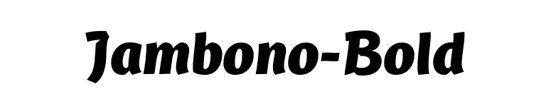 Jambono-Bold font preview