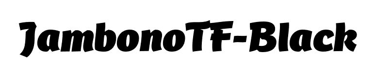 JambonoTF-Black font preview