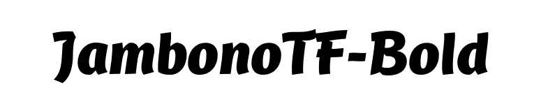 JambonoTF-Bold font preview