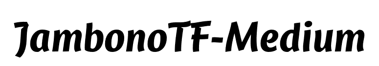 JambonoTF-Medium font preview