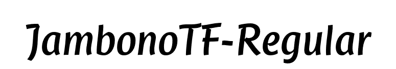 JambonoTF-Regular font preview