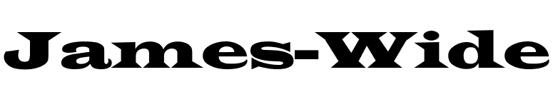 James-Wide font preview