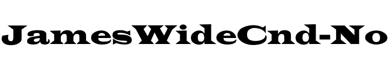 JamesWideCnd-No font preview